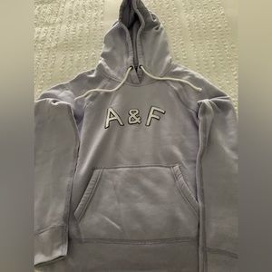 Abercrombie & Fitch Light Lavender Sweatshirt Hoodie Size Medium Like New